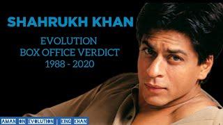 Shahrukh Khan Evolution & Box Office Verdict 1988 - 2020  Shahrukh Khan SongsShahrukh Khan Movies