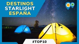 TOP 10 Mejores DESTINOS STARLIGHT de España  Lugares donde hacer ASTROTURISMO  #Ruralzoom