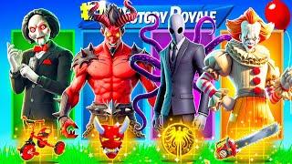 The RANDOM HALLOWEEN BOSS Challenge in Fortnite Billy Jigsaw Pennywise Slenderman Mephisto