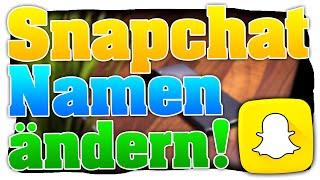 Snapchat Namen ändern Nutzername bei Snapchat ändern in 70 Sekunden Deutsch Tutorial