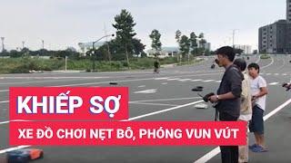 Khiếp sợ với xe đồ chơi điều khiển từ xa nẹt bô phóng vun vút trên đường