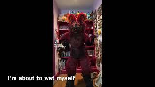 Trapped in a fluffy fursuit and wetting yourself