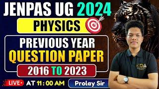 JENPAS UG Physics PYQ 2016 To 2023 Solution  JENPAS UG 2024 Preparation  JENPAS UG Physics Class