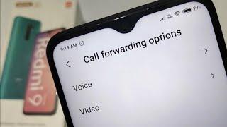 Redmi 9 prime voice & video call forwarding option setting call forwarding on kaise karen