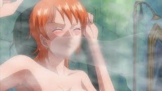 Nami is Attacked by a Ghost While Bathing  One Piece