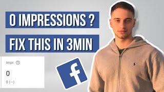 Getting 0 Impressions On Your FB Ads? Do This...3 Minute Tutorial