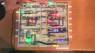 My build of Ben Eater SAP 8-bit computer with Jump Circuit