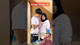 Baju couple viral  #diy #couple #tutorial #unboxing #racunshopee #keren