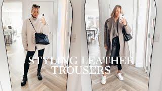 STYLING LEATHER TROUSERS  Olivia Rose