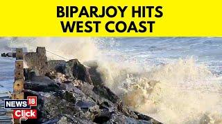 Cyclone Biparjoy  Updates Strong Winds Rains Hit Gujarat’s Kutch & Saurashtra  News18 Live