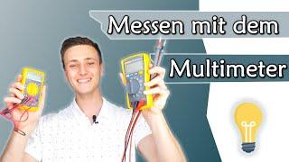 Spannung Strom und Widerstand mit dem Multimeter messen - Tutorial  Gleichstromtechnik #6