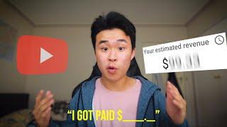 how much youtube paid me with 1000 subscribers 2022 First Month Of Being Monetised.