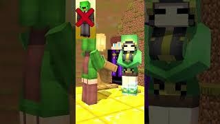 Rage Control Run Challenge With Mikey Propose- MAIZEN Minecraft Animation #shorts