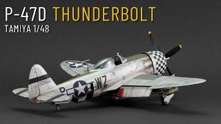 Tamiya P-47D THUNDERBOLT Bubbletop  148 scale  Build Paint & Weather