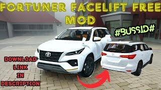 Fortuner Facelift Free Mod  By RGX premium Mod Bussid  The Gaming World