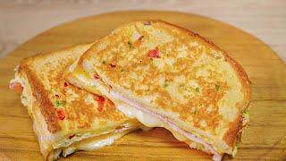 How To Make One Pan Egg Toast Easy & Delicious Omelette Sandwich Recipe