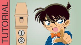 Detective Conan Theme Song - Recorder Flute Tutorial - Case Closed