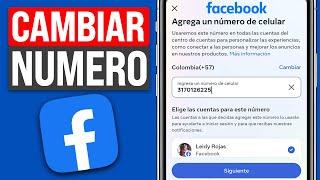 Cómo CAMBIAR o ELIMINAR el NÚMERO telefónico de Facebook 2024