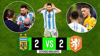 Argentina x Netherlands  2-2  Extended Highlights & Goals  World Cup 2022