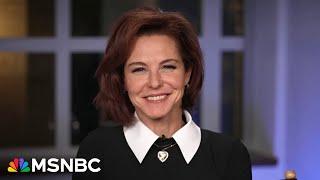 See Stephanie Ruhle react after her exclusive interview with Kamala Harris