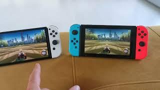 Nintendo Switch OLED vs Switch V2 - LCD quality - inside and outside
