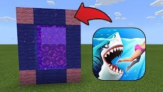 How To Make a Portal to the Hungry Shark Dimension in MCPE Minecraft PE