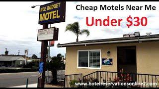 Top 10 Cheap Motels Near Me Under $30 for Tonight