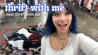 THRIFT WITH ME Vintage lingerie dresses boots & more + in-store try-on