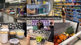 Compras do mês e organização