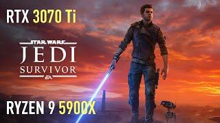 Star Wars Jedi Survivor - RTX 3070 Ti  Ryzen 9 5900X  Detailed Benchmark  Ray Tracing