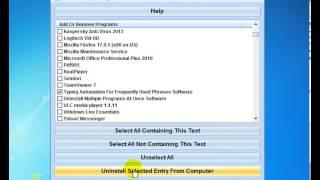 How To Use Uninstall Multiple Programs At Once Software