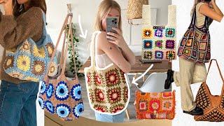 diy crochet granny square bag its sooo goooood