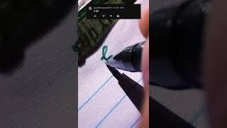 Lets learn to write the letter E beautifully in 5 seconds  #calligraphy  #satisfying #shorts