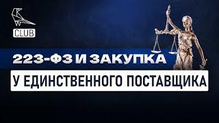 Важные особенности закупки у единственного поставщика по 223 ФЗ