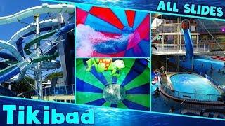 ALL AWESOME WATER SLIDES at Tikibad Duinrell Compilation