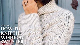Wishbone Sweater Tutorial - How To Knit A Cable Sweater