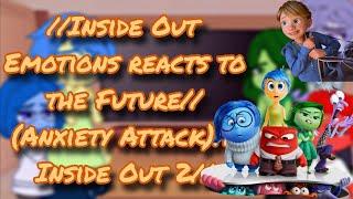 Inside Out Emotions reacts to the Future Riley Anxiety Attack Inside Out 2