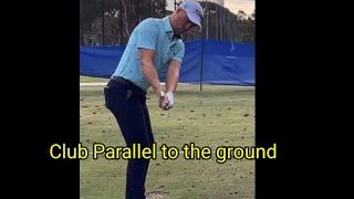 Justin Thomas Golf Swing Drill  Start BackSwing From Parallel to the ground