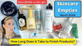 Skincare EMPTIES How Long to Finish Products Why I Go Back to Affordable Picks...