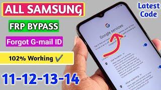 Finally New Method-All Samsung FRP BypassUnlock 2024 All Android 121314  Google Account Remove