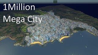 Cities Skylines - 1 Million Population Mega City #cinematic video 4K