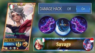 LAGI LAGI SAVAGE MELISSA OP PARAH KALO PAKE BUILD INI  Mobile Legend Bang Bang