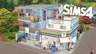  Senbamachi Apartments and 7-Eleven Convenience Store   Sims 4 Stop Motion Build  NO CC