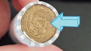 Bank got scammed with Chuck E. Cheese tokens #coinroll #collectibles #dollarcoin #coin #shorts