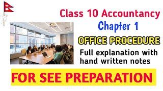 Class 10 Account  Chapter 1  Complete explanation with hand written notes  SEE PREPARATION