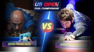 JOHN FRANCISCO VS ANDY GOLDSTEIN  2024 US OPEN POOL CHAMPIONSHIP #billiards #nineball #9ballpool