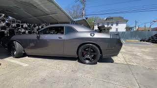 2021 Dodge Challenger Wide Body Wheels Satin Black 20x9.5 20x10.5 Rears #scatpack #challenger