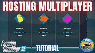 HOW TO HOST A MULTIPLAYER SESSION - Farming Simulator 22
