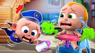 Smart Baby vs Bad Thief   Stranger Danger Song  NEW Funny Nursery Rhymes For Kids