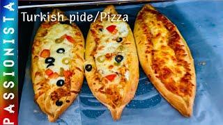 Turkish Chicken PideTurkish PideTurkish PizzaPide RecipeTurkish Pizza RecipePizza Recipe